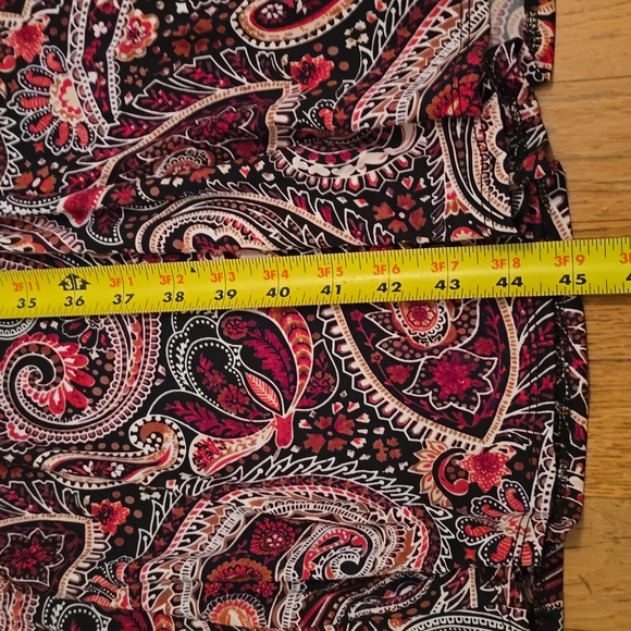 PERCEPTIONS NEW YORK BRAND WOMEN'S BLACK & RED SHORT SLEEVES DRESS SIZE LARGE - Picture 9 of 15